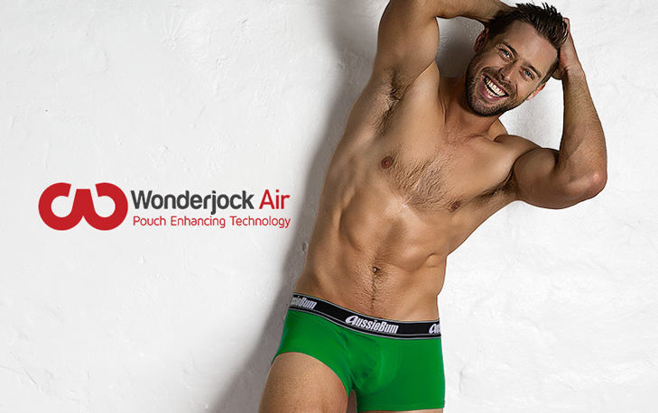 Boxerky AussieBum s kapsou Wonder Jock WJ Air Hipster Green12